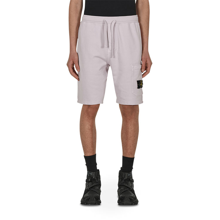 Details for STONE ISLAND SS22 標誌紫色運動短褲 761564651-V0086
