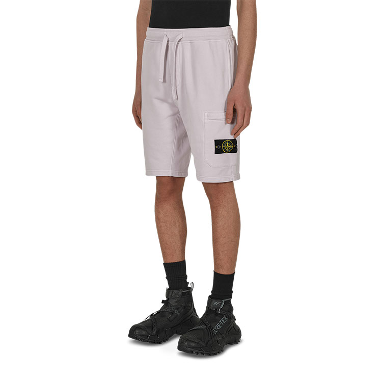 Cheap STONE ISLAND SS22 標誌紫色運動短褲 761564651-V0086