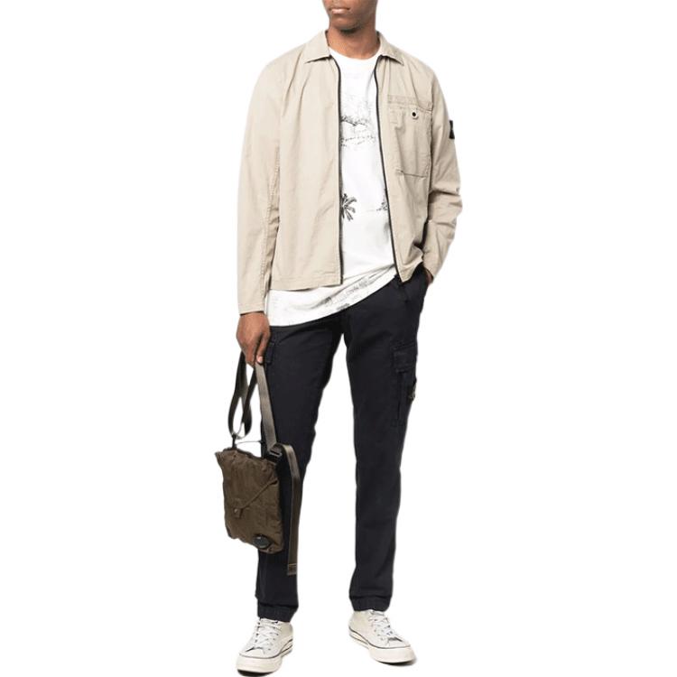 Lookbook Stone Island SS22 Logo 工裝休閒長褲 黑色 7615303WA-V0129