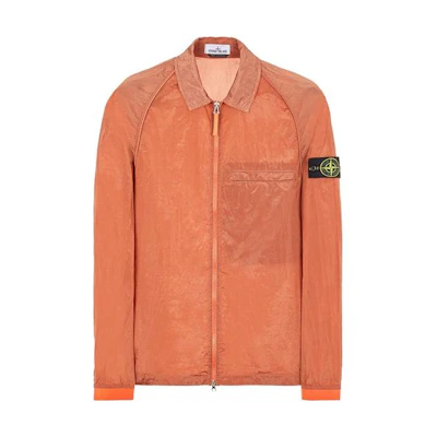 STONE ISLAND SS22 Metal Nylon Jacket Orange Outerwear 761512321-V0032