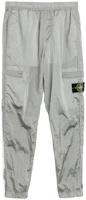 STONE ISLAND SS22 Metallic Nylon Logo Jogger Pants Men’s Ice Blue. 761531021-V0003 STONE ISLAND SS22 Metallic Nylon Logo Jogger Pants Men’s Ice Blue. 761531021-V0003