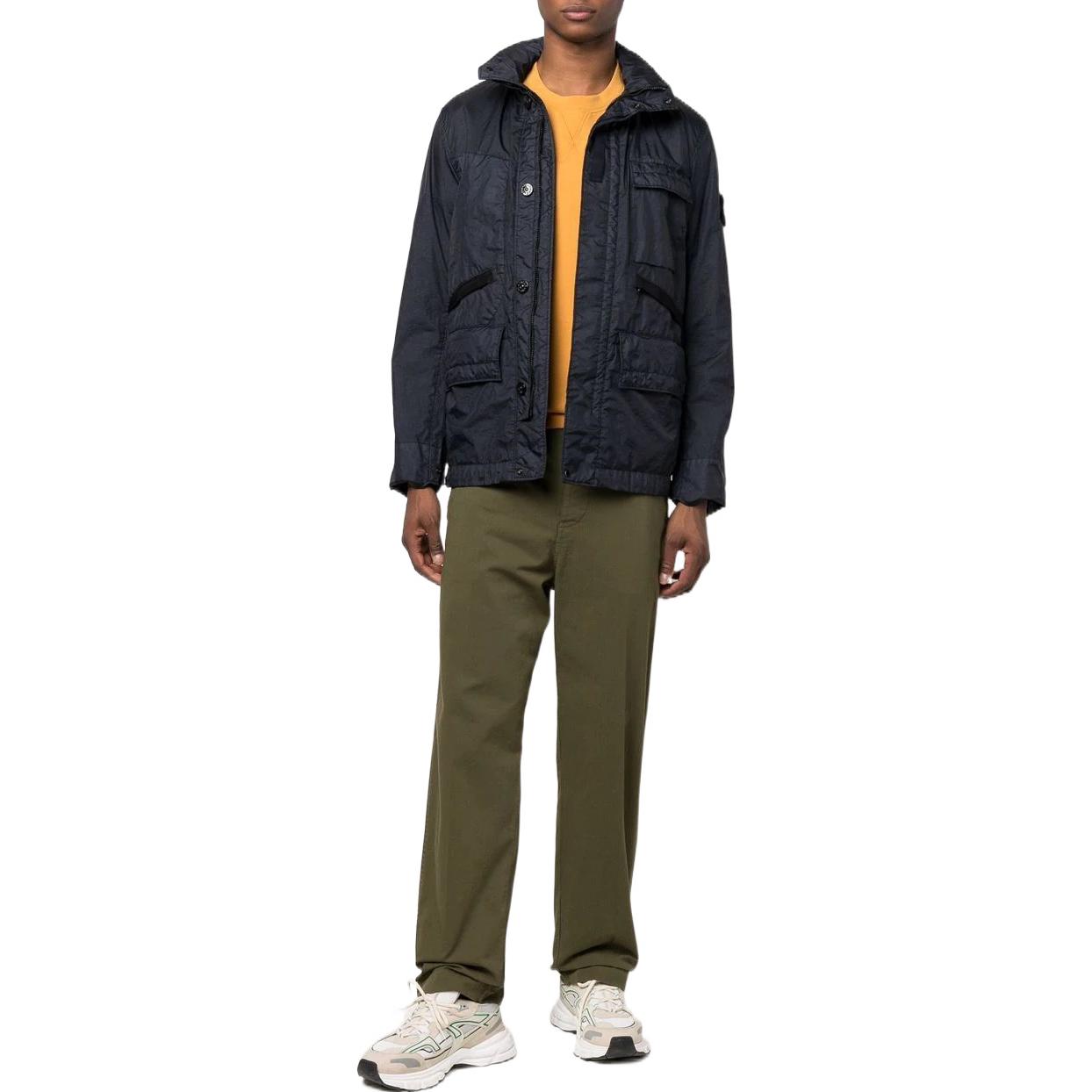 STONE ISLAND SS22 Navy Blue  Solid Pocket Military Jacket 761540123-V0020 圖 3
