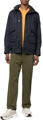 STONE ISLAND SS22 Chaqueta Militar Azul Marino con Bolsillo Sólido 761540123-V0020 Lookbook STONE ISLAND SS22 Chaqueta Militar Azul Marino con Bolsillo Sólido 761540123-V0020