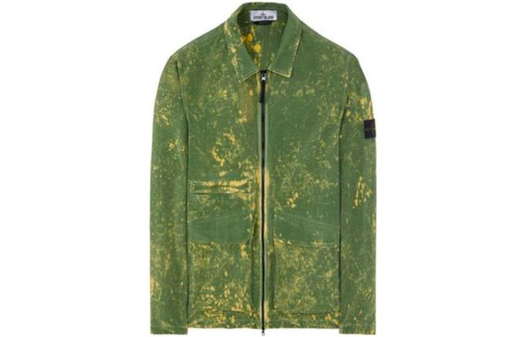 Stone Island SS22 Paint Splatter Zip-Up Jacket Men’s Green 761512122-V0058 圖 2