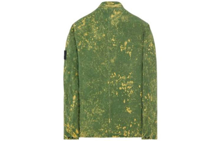 Stone Island SS22 Paint Splatter Zip-Up Jacket Men’s Green 761512122-V0058 圖 3