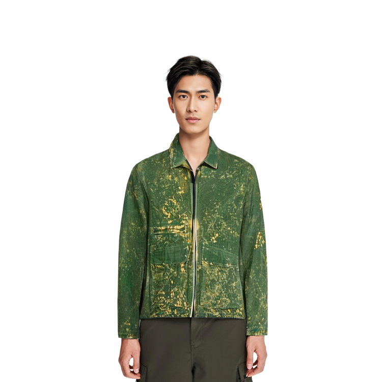 Stone Island SS22 Paint Splatter Zip-Up Jacket Men’s Green 761512122-V0058 圖 4