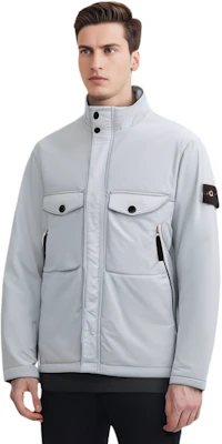 Chaqueta Stone Island SS22 Gris Perla con Cremallera y Cuello Alto. 771542546-V0061 Shop Chaqueta Stone Island SS22 Gris Perla con Cremallera y Cuello Alto. 771542546-V0061