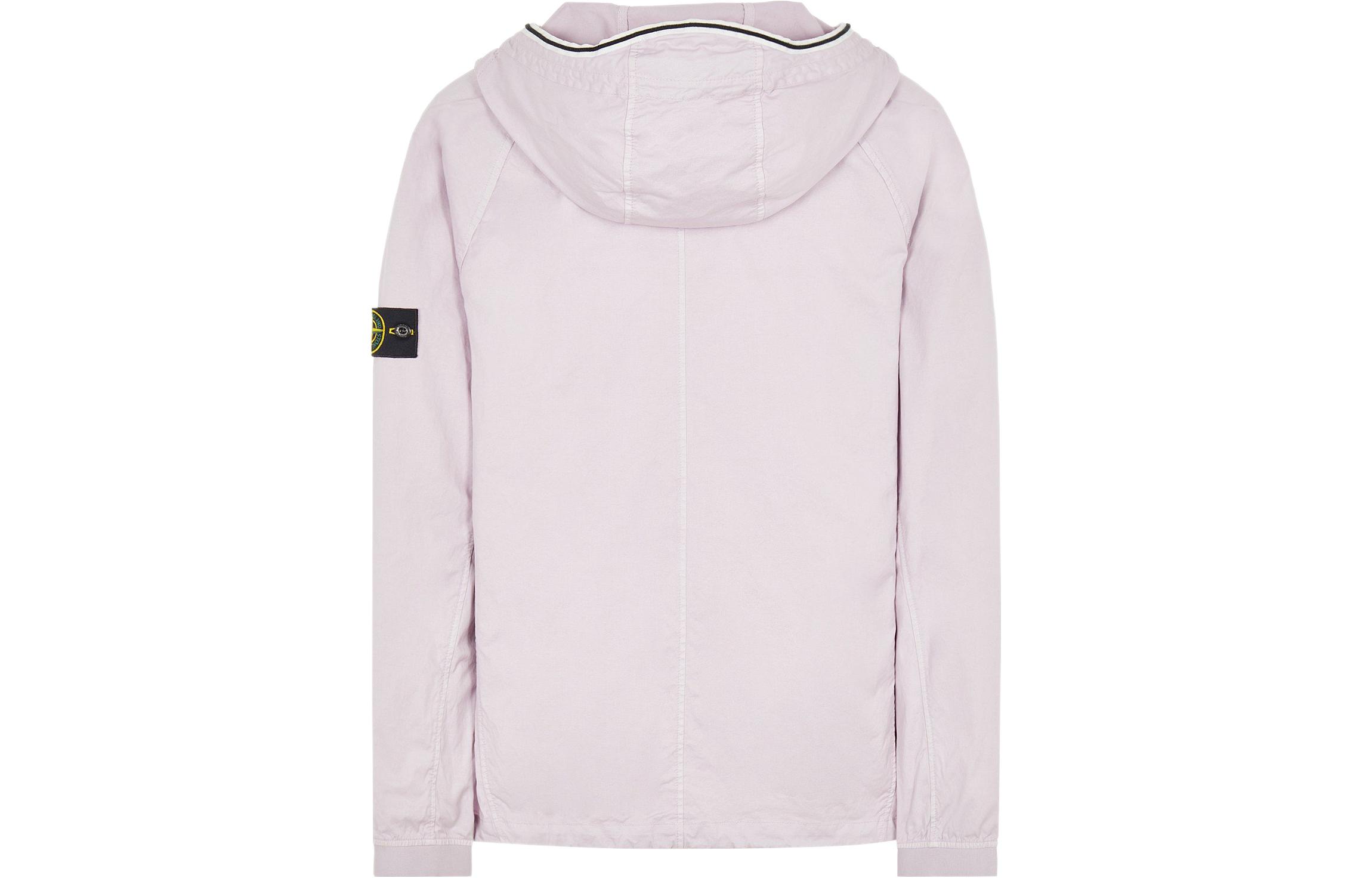 STONE ISLAND SS22 Pink Logo Embroidered Pullover Hoodie Men. 761544019-V0086 圖 3