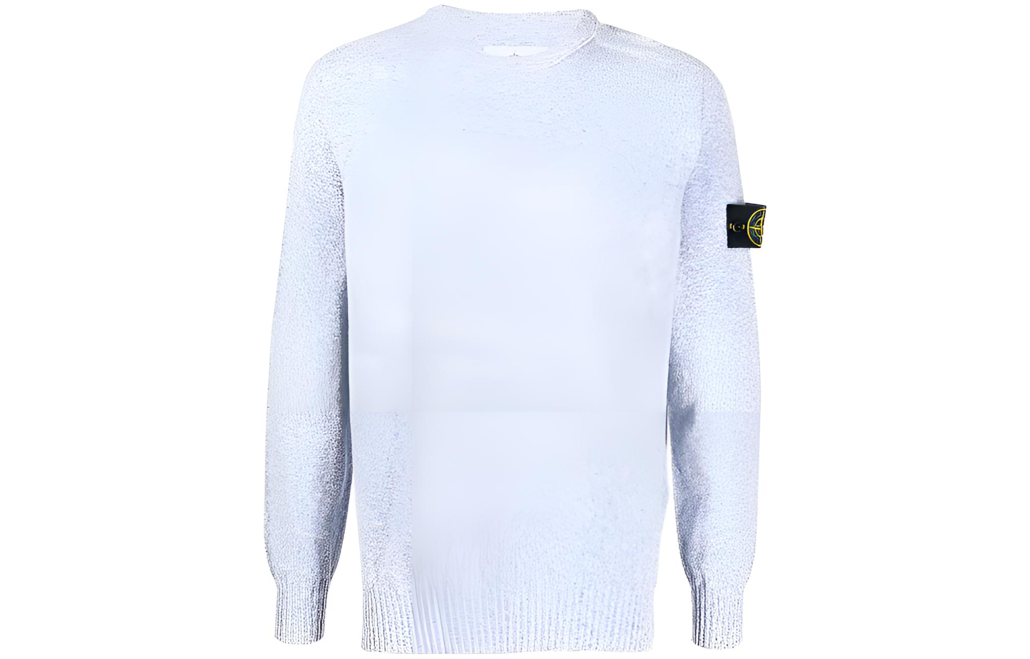 Stone Island SS22 Plain Logo Patch Sweatshirt Light Blue - Edition 7615524B0-V0001