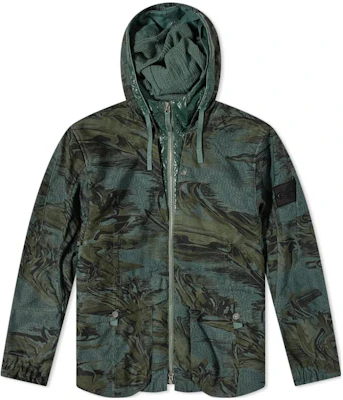 ストーンアイランド SS22 シャドープロジェクト カモ柄フードジャケット グリーン 761940516-V0055 Buy ストーンアイランド SS22 シャドープロジェクト カモ柄フードジャケット グリーン 761940516-V0055