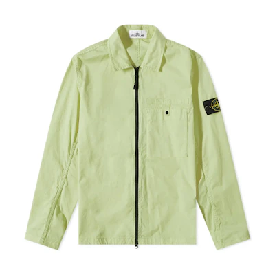 Stone Island SS22 Single Pocket Badge Long Sleeve Jacket Green 761512619-V0052