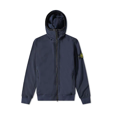 Stone Island SS22 Soft Shell-R Navy Windproof Waterproof Breathable Jacket Men 761540427-V0020