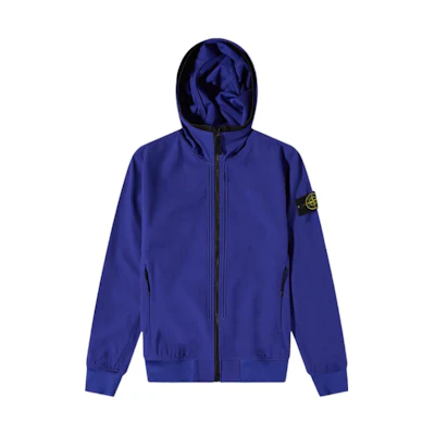 Stone Island SS22 Soft Shell-R Windproof Waterproof Breathable Jacket - Blue 761540427-V0022
