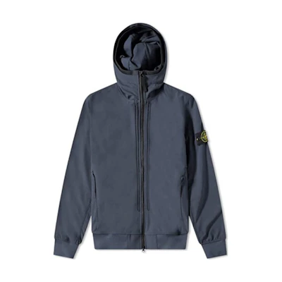 Stone Island SS22 Soft Shell-R Windproof Waterproof Jacket Navy Blue 761540427-V0024