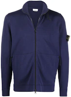 Stone Island SS22 Solid Color Patch Logo Zip Up Jacket Blue 7615537B6-V0027 Stone Island SS22 Solid Color Patch Logo Zip Up Jacket Blue 7615537B6-V0027