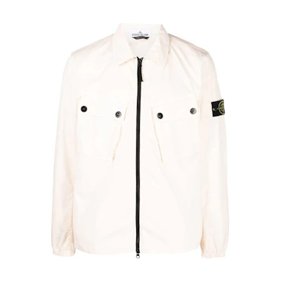 Stone Island SS22 Solid Color Patch Zip Jacket Pink - 771510910-V0080