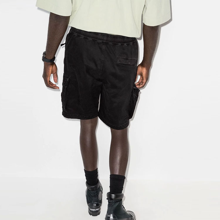 Stone Island SS22 Solid Color Washed Cargo Shorts Black  Shorts 7415L0904-V0129 圖 5