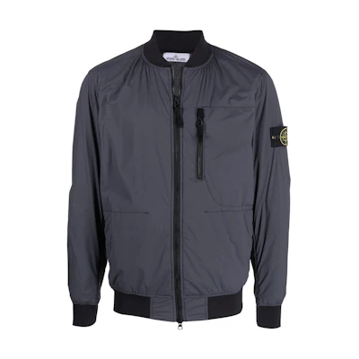 Stone Island SS22 Solid Color Zip Long Sleeve Jacket Dark Night Blue Men’s 761541331-V0065