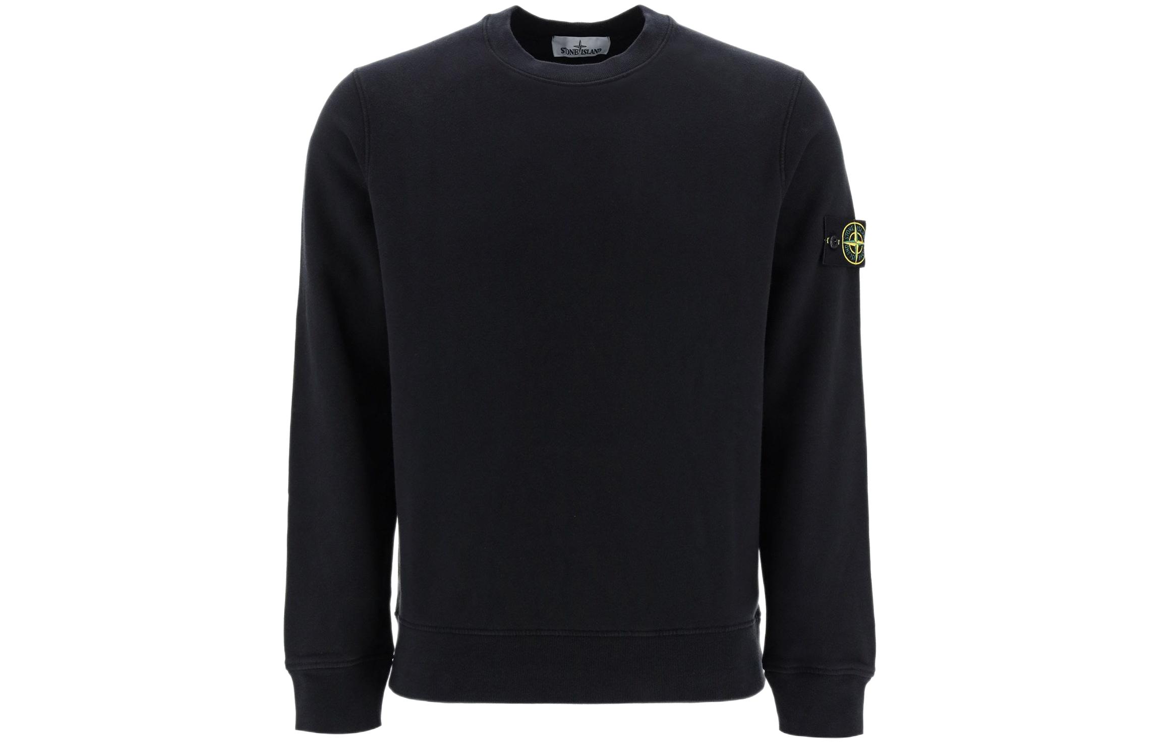 Stone Island SS22 Solid Loose Pullover Long Sleeve Sweatshirt Blue 秋 Season MO761563051-V0020