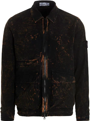 STONE ISLAND SS22 Splatter Effect Zip Jacket Black Fall Collection 761512122-V0029 Buy STONE ISLAND SS22 Splatter Effect Zip Jacket Black Fall Collection 761512122-V0029