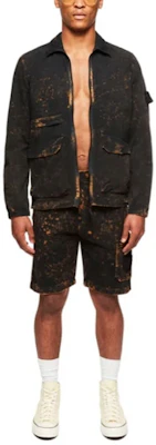 STONE ISLAND SS22 Splatter Effect Zip Jacket Black Fall Collection 761512122-V0029 Shop STONE ISLAND SS22 Splatter Effect Zip Jacket Black Fall Collection 761512122-V0029