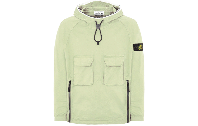 Stone Island SS22 Stretch Drawstring Jacket Light Green 761544019-V0052