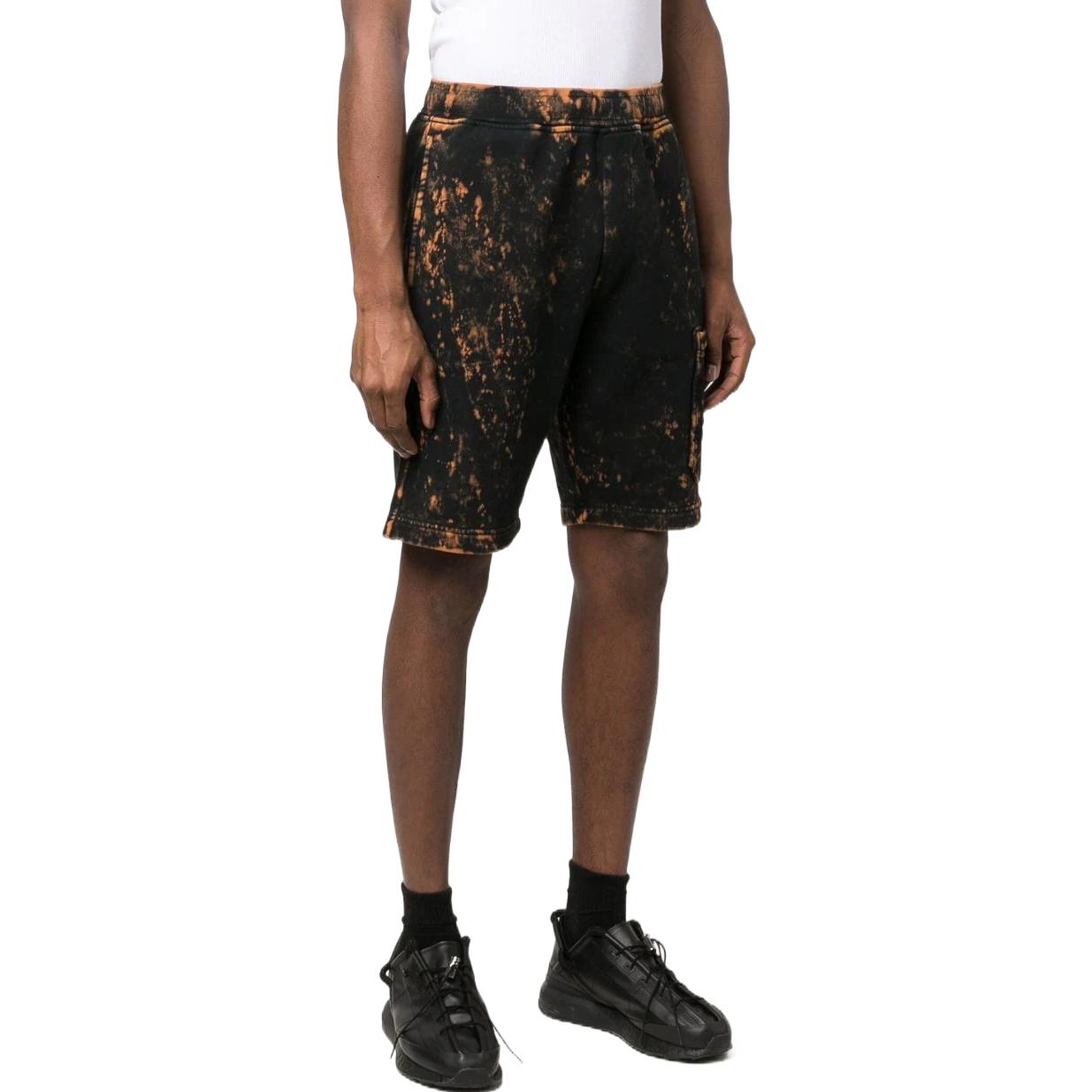 STONE ISLAND SS22 Tie-Dye Pocket Black Straight Casual Shorts for Men. 761565338-V0029 圖 4