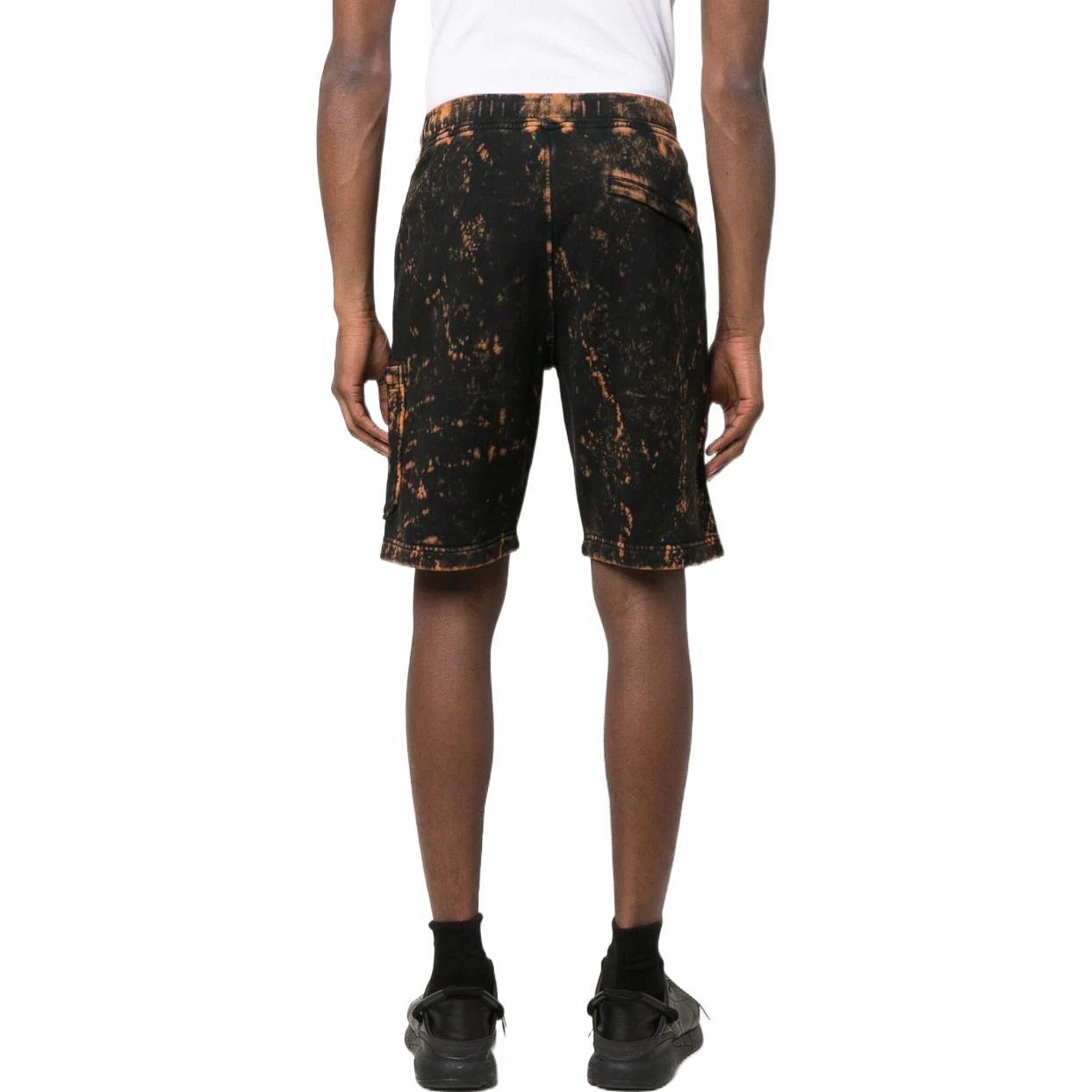 STONE ISLAND SS22 Tie-Dye Pocket Black Straight Casual Shorts for Men. 761565338-V0029 圖 5