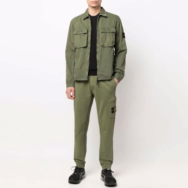 STONE ISLAND SS22 Washed Double-Pocket Green Jacket  Casual Outerwear 7615114WN-V0158 圖 3