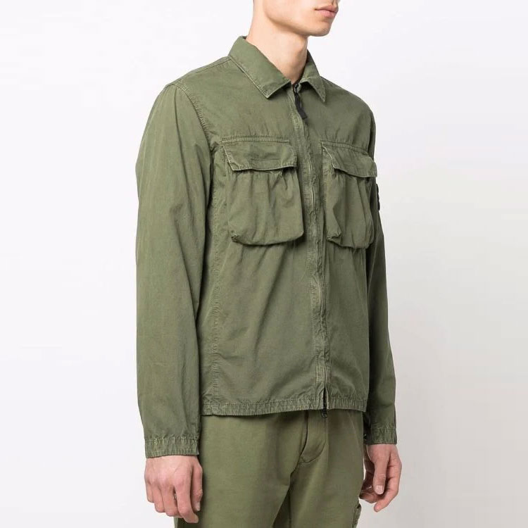 STONE ISLAND SS22 Washed Double-Pocket Green Jacket  Casual Outerwear 7615114WN-V0158 圖 5
