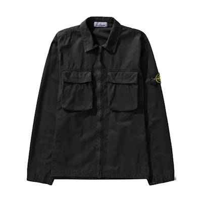 STONE ISLAND SS22 Washed Double Pocket Jacket Black 7615114WN-V0129
