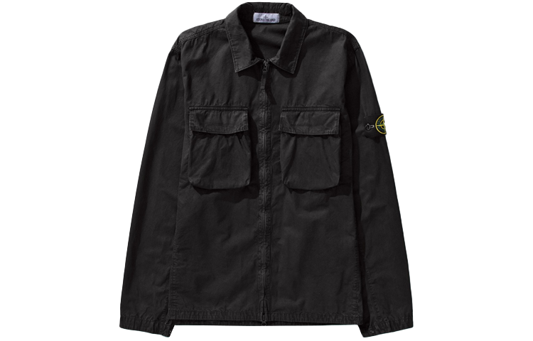 STONE ISLAND SS22 Washed Double Pocket Jacket  Black 7615114WN-V0129 圖 2