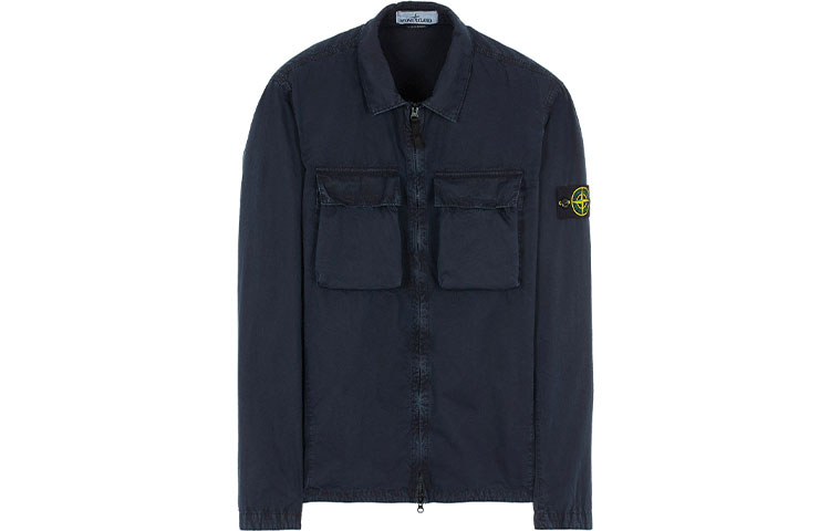 STONE ISLAND SS22 Washed Double Pocket Long Sleeve Jacket Navy Blue Men 7615114WN-V0120 圖 2