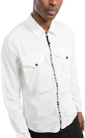 Purchase Stone Island SS22 白色拉鍊襯衫式外套 7615117E4-V0003