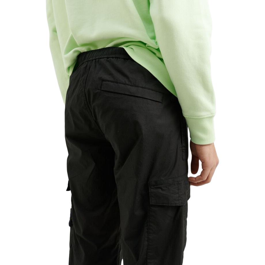 Details for ストーンアイランド SS23 ブラック エラスティックウエスト ロングカーゴジョガーパンツ 781530803-V0029