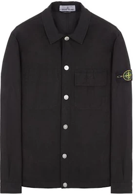 STONE ISLAND SS23 Black Solid Color Single-Breasted Long-Sleeve Shirt 781511729V0029 Order STONE ISLAND SS23 Black Solid Color Single-Breasted Long-Sleeve Shirt 781511729V0029
