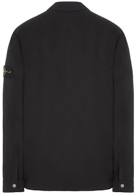 STONE ISLAND SS23 Black Solid Color Single-Breasted Long-Sleeve Shirt 781511729V0029 Lookbook STONE ISLAND SS23 Black Solid Color Single-Breasted Long-Sleeve Shirt 781511729V0029
