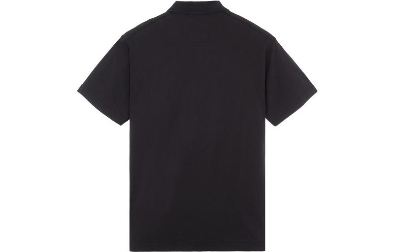 Lookbook STONE ISLAND SS23 黑色純色直筒短袖POLO衫. 101520557-A0029