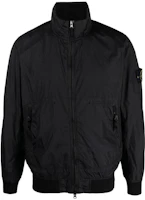 Stone Island SS23 Black Zip-Up Jacket with Logo Patch. 781542822-V0029 Stone Island SS23 Black Zip-Up Jacket with Logo Patch. 781542822-V0029