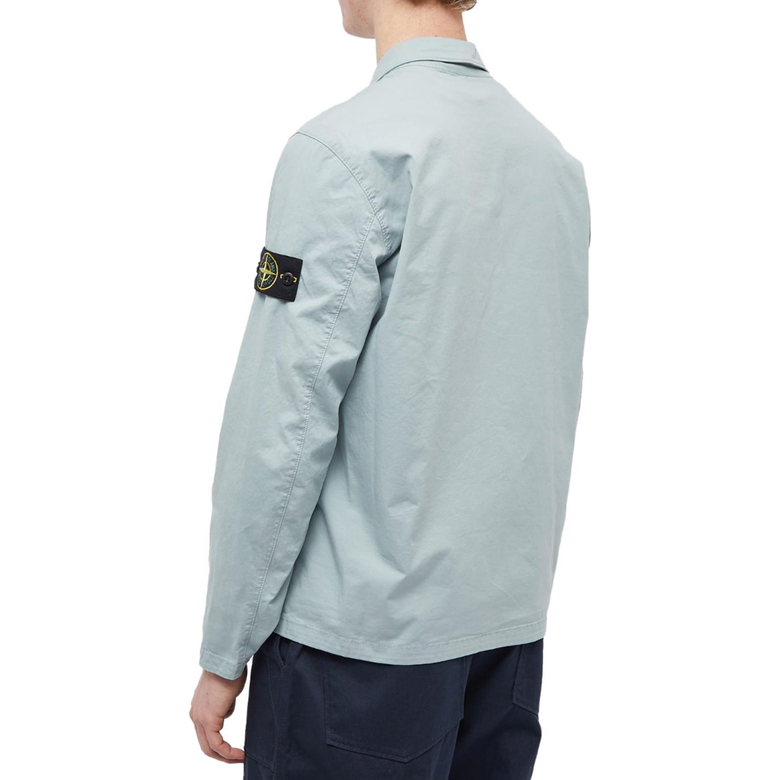 STONE ISLAND SS23  Blue Pocket Long Sleeve Shirt Jacket 781510210-V0041 圖 4