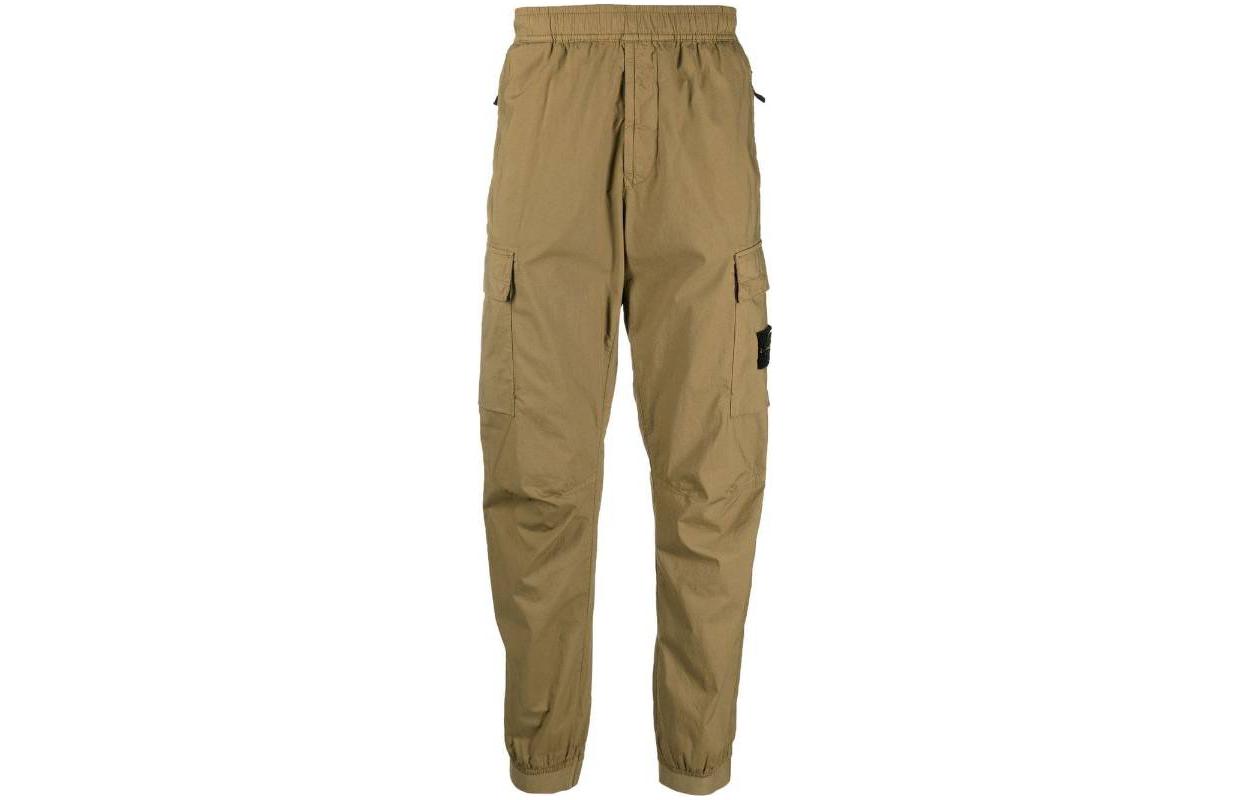 Stone Island SS23  Brown Tapered Cargo Pants with Side Logo Patch. 101531303-V0098 圖 2