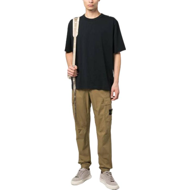 Stone Island SS23  Brown Tapered Cargo Pants with Side Logo Patch. 101531303-V0098 圖 3