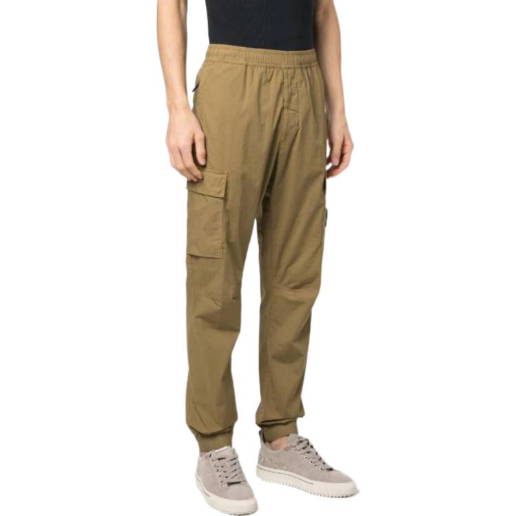 Stone Island SS23  Brown Tapered Cargo Pants with Side Logo Patch. 101531303-V0098 圖 5