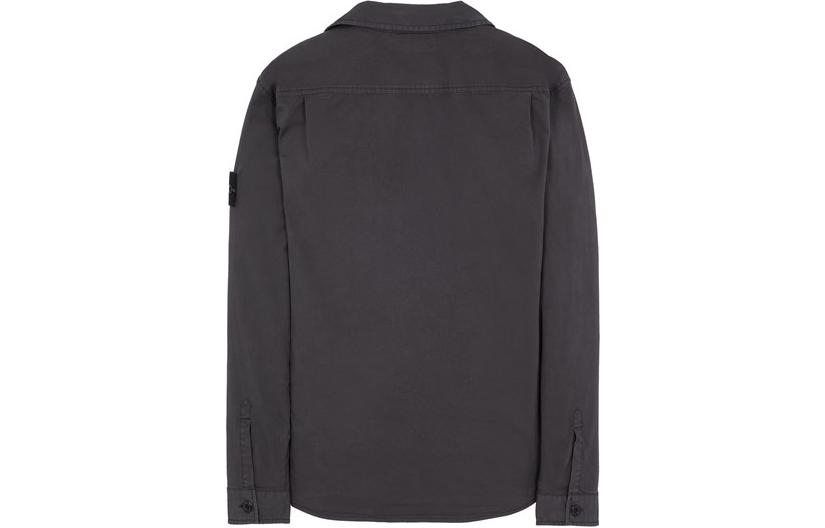 STONE ISLAND SS23  Carbon Gray Logo Pocket Button-Up Long Sleeve Jacket 781511610-V0065 圖 3