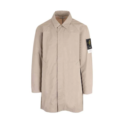 STONE ISLAND SS23 Casual Khaki Long Sleeve Mid-Length Jacket. 781570730-V0092