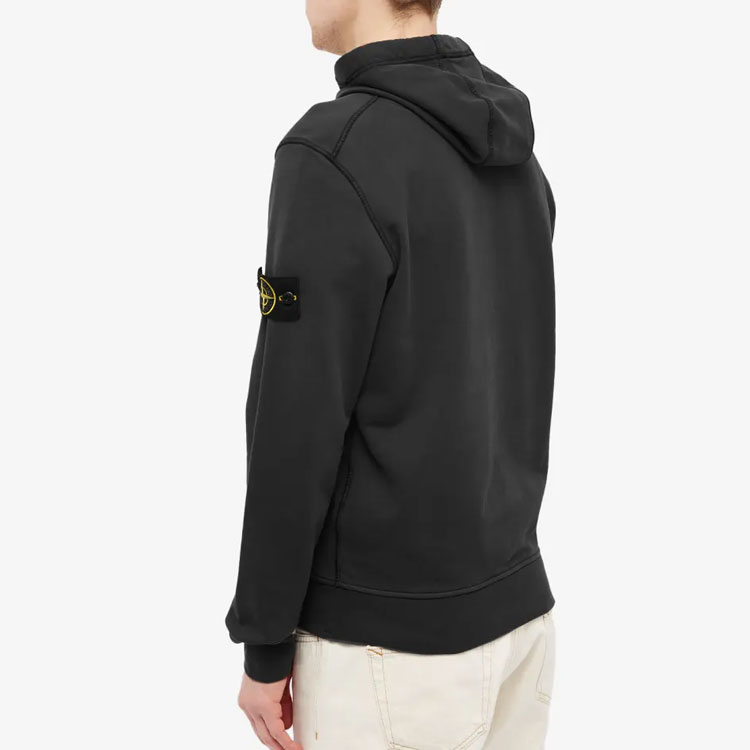 STONE ISLAND SS23  Charcoal Black Drawstring Hoodie with Patch. 101564151-V0065 圖 5