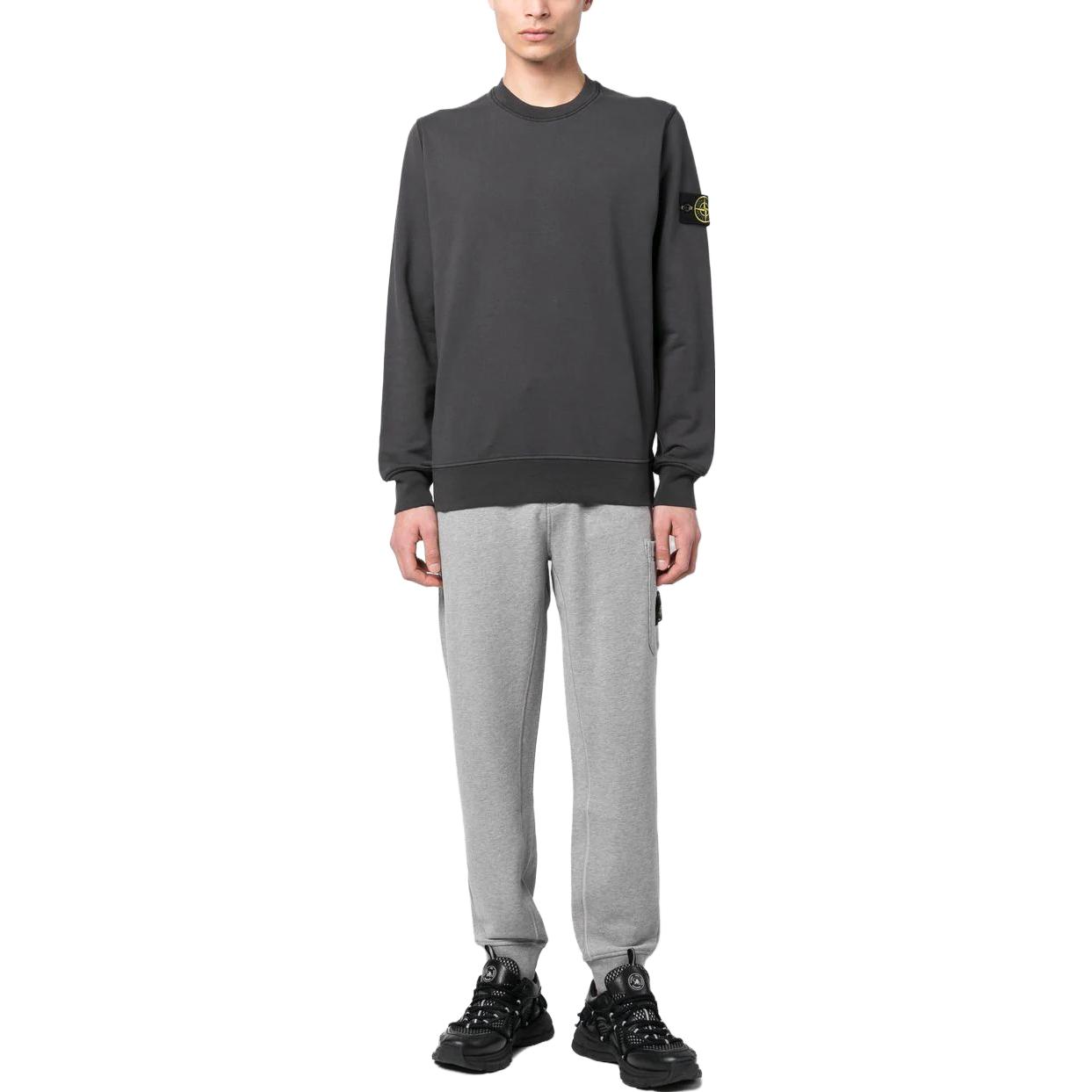 STONE ISLAND SS23  Grey Casual Joggers with Solid Logo Patch. 101564451-A0M64 圖 3