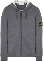 STONE ISLAND SS23 Hoodie Smoke Gray Logo Zip-Up Sweatshirt. 101564251-V0M67 STONE ISLAND SS23 Hoodie Smoke Gray Logo Zip-Up Sweatshirt. 101564251-V0M67