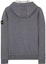 Lookbook Chaqueta con capucha y cremallera Stone Island SS23 gris humo con logo. 101564251-V0M67