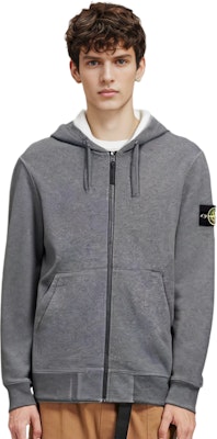 Chaqueta con capucha y cremallera Stone Island SS23 gris humo con logo. 101564251-V0M67 Shop Chaqueta con capucha y cremallera Stone Island SS23 gris humo con logo. 101564251-V0M67